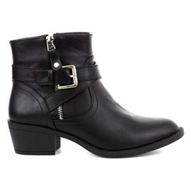 Lilley-Womens-Black-Cross-Strap-Ankle-Boot-0-0