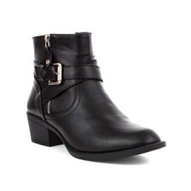 Lilley-Womens-Black-Cross-Strap-Ankle-Boot-0