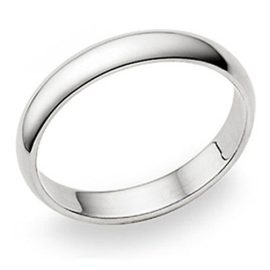 Metal-Factory-4MM-Sterling-Silver-High-Polish-Plain-Dome-Tarnish-Resistant-Comfort-Fit-Wedding-Band-Ring-0