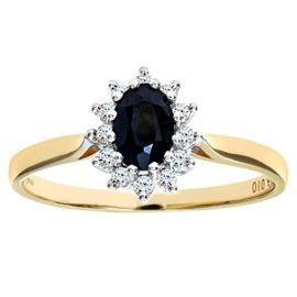 Naava-9-ct-Yellow-Gold-Diamond-and-Sapphire-Cluster-Womens-Ring-0