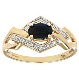 Naava-Womens-9-ct-Yellow-Gold-Round-Brilliant-Cut-Diamond-and-Sapphire-Fancy-Ring-0