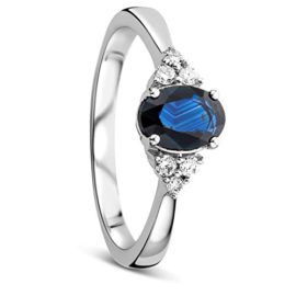 Orovi-Woman-Solitaire-Engagement-Ring-9-ct375-White-Gold-With-Diamonds-Brilliant-Cut-011-ct-and-Blue-Sapphire-Oval-Cut-1-ct-0