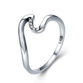 Qings-925-Sterling-Silver-Wave-Ring-with-Cubic-Zirconia-for-Women-Girls-0