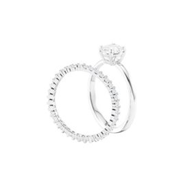 Swarovski-Women-White-Crystal-Solitaire-Ring-0-2