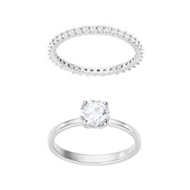 Swarovski-Women-White-Crystal-Solitaire-Ring-0