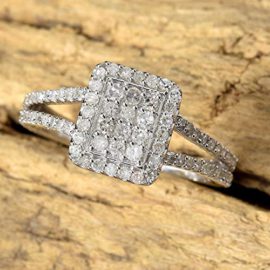 TJC-Genuine-White-Diamond-9ct-White-Gold-Bridal-Engagement-Anniversary-Cocktail-Cluster-Ring-for-Women-Girls-0495-ct-0-0