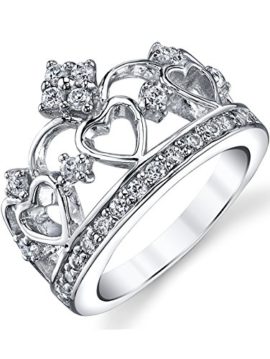 Ultimate-Metals-Co-925-Sterling-Silver-Cubic-Zirconia-Princess-Crown-Tiara-CZ-Band-Ring-0