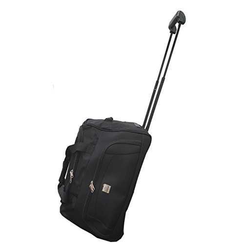 Cabin Size Approved 45L Roller Travel Duffel Wheely Bag Hand Luggage ...