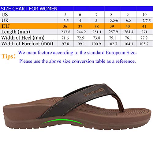 Everhealth Orthotic Sandals Stylish Thong Flip Flops Women Ultra