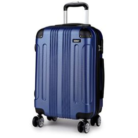 Kono-24-Inch-Hard-Shell-Luggage-Lightweight-ABS-4-Wheels-Spinner-Business-Trip-Trolley-Case-Suitcase-New-Navy-24-0