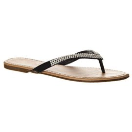 Ladies-Diamante-Flip-Flops-Flat-Toe-Post-With-Diamante-on-Top-0