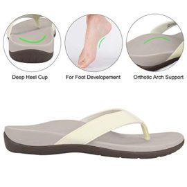 SessomCo-Orthotic-Flip-Flops-with-Comfy-Arch-Support-Women-Sandals-for-Plantar-Fasciitis-Flat-Feet--Casual-IndoorOutdoor-Slippers-Medium-Width-0-0