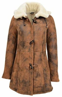 A1-FASHION-GOODS-Genuine-Sheepskin-Duffle-Coat-For-Womens-34-Long-Hooded-Cognac-Shearling-Jacket-Armas-0-1