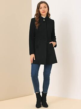 Allegra-K-Womens-Elegant-Winter-Overcoat-Mid-thigh-Stand-Collar-Single-Breasted-Long-Coat-Black-M-0-0