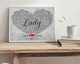 Any-Song-in-a-heart-First-Dance-Wedding-Anniversary-Engagement-Valentines-Day-Gift-Framed-or-Unframed-Lyrics-Print-Gifts-for-her-gifts-for-him-0-1