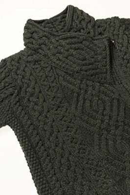 Aran-Crafts-Womens-Irish-Soft-Cable-Knitted-Side-Zip-Coat-100-Merino-Wool-0-1