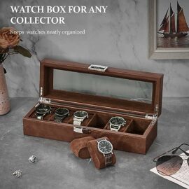 BEWISHOME-Watch-Box-for-Men-Luxury-Watch-Case-Real-Glass-Top-Smooth-Faux-Leather-Interior-6-Slot-Watch-Organizer-0-0