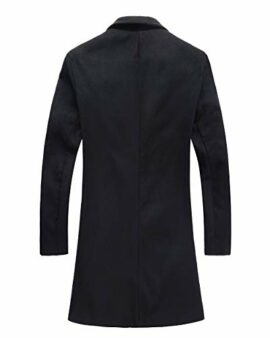 Benibos-Mens-Trench-Coat-Slim-Fit-Notched-Collar-Overcoat-0-0