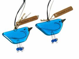 Blue-Fused-Glass-Bird-hanging-Ornament-Lovely-fun-gift-to-hang-in-a-window-or-on-a-drawer-knob-BD111-0-0