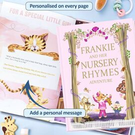 Book-of-Personalised-Nursery-Rhymes-and-Modern-Poems-for-Baby-and-Child-Birthday-Baptism-Gift-0-1