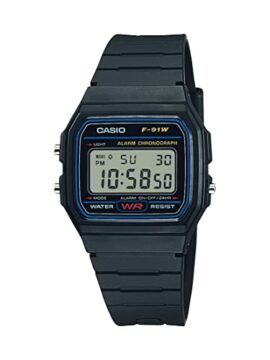 Casio-Classic-F91W-Series-Quartz-Watch-Water-Resistant-1100-Second-Stopwatch-Daily-Alarm-Hourly-Time-Signal-Auto-Calendar-SS-Caseback-1224-Hour-Format-0