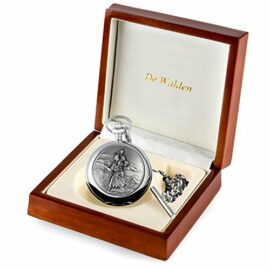 De-Walden-Boys-Christening-Gift-Engraved-St-Christopher-Pocket-Watch-Wood-Box-MP-0-1