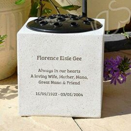 Fully-Bespoke-Personalised-Customised-Memorial-Grave-Side-Flower-Vase-Pot-0-0