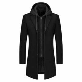 KUDMOL-Mens-Trench-Coat-Wool-Blend-Warm-Overcoat-With-Detachable-Hood-0