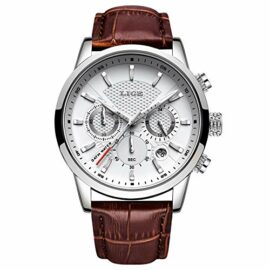 LIGE-Mens-Watch-Sports-Waterproof-Chronograph-Analog-Quartz-Leather-Bracelet-Classic-Mens-Fashion-Business-Date-Wristwatch-0