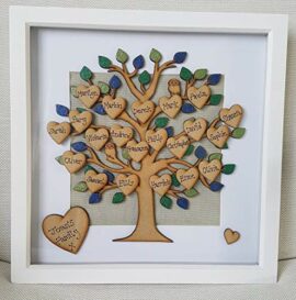 Large-Personalised-Family-Tree-picture-photo-box-frame-BirthdayAnniversaryNew-baby-gift-0-1