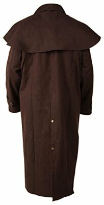 Mens-Oil-Cloth-Oilskin-Western-Australian-DROVER-Waterproof-Duster-Coat-Jacket-23101-0-1