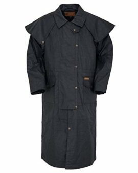 Outback-Trading-Unisex-Mantel-Stockman-Duster-2056-Stockman-Waterproof-Breathable-Extra-long-Cotton-Oilskin-Duster-Coat-0