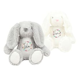 Personalised-Bunny-Rabbit-Soft-Toy-with-Name-Custom-New-Baby-Gift-Newborn-Baby-Gift-Baby-Boy-Baby-Girl-Teddy-Bear-Keepsake-Baby-Shower-Gift-Christening-Gift-Easter-Bunny-Gift-0