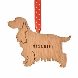 Personalised-Cocker-Spaniel-dog-shaped-bauble-christmas-tree-decorations-present-for-pet-keepsake-ornament-0