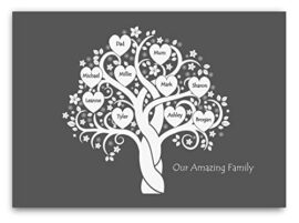 Personalised-Family-Tree-Heart-Present-Birthday-Wedding-Anniversary-Christmas-Gift-Word-Print-on-a-piece-of-flexible-Canvas-ready-to-be-popped-into-a-frame-0