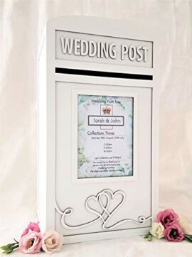 Personalised-White-Wedding-Card-Post-Box-Inc-Padlock-Keys-Locking-Wooden-Wedding-Cards-Box-Large-Royal-Mail-Postbox-With-Lock-Wedding-Card-Box-Cards-Box-For-Wedding-Reception-0-1