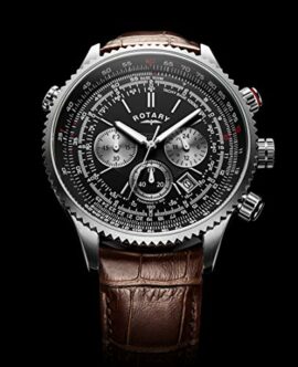 Rotary-Mens-Quartz-Chronograph-Watch-with-Black-Dial-Brown-Leather-Strap-Pilot-Watch-GS0010004BRN-0-1