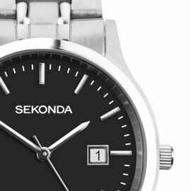 Sekonda-Mens-41mm-Classic-Round-Stainless-Steel-Quartz-Watch-with-Date-50m-Water-Resistant-0-0