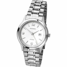 Sekonda-Mens-Analogue-Quartz-Watch-Stainless-Steel-Case-and-Bracelet-with-White-Dial-3729-0