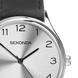 Sekonda-Mens-Classic-Analogue-Quartz-Watch-with-Silver-Dial-and-Black-Leather-Strap-1851-0-0