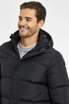 Spindle-Mens-Padded-Winter-Coat-Zipped-Hooded-Puffer-Double-Layer-Jacket-Warm-Outerwear-Storm-Cuffs-Zip-Chest-Pocket-Inner-Pocket-0-1