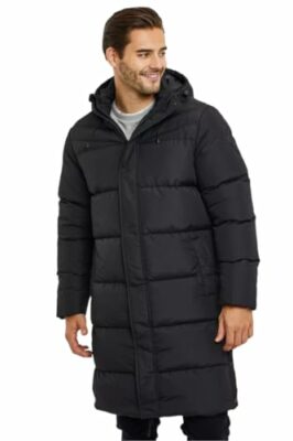 Spindle-Mens-Padded-Winter-Coat-Zipped-Hooded-Puffer-Double-Layer-Jacket-Warm-Outerwear-Storm-Cuffs-Zip-Chest-Pocket-Inner-Pocket-0