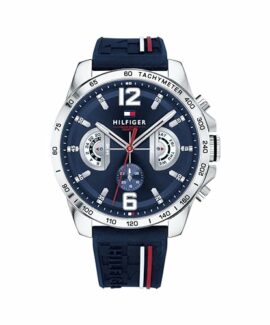 Tommy-Hilfiger-Mens-46mm-Analogue-Multifunction-Quartz-Watch-Navy-Blue-Dial-and-Silicone-Strap-3-Sub-Dials-5ATM-Water-Resistant-1791476-0