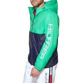 Tommy-Hilfiger-Mens-Color-Blocked-Logo-Rain-Slicker-Jacket-0-1